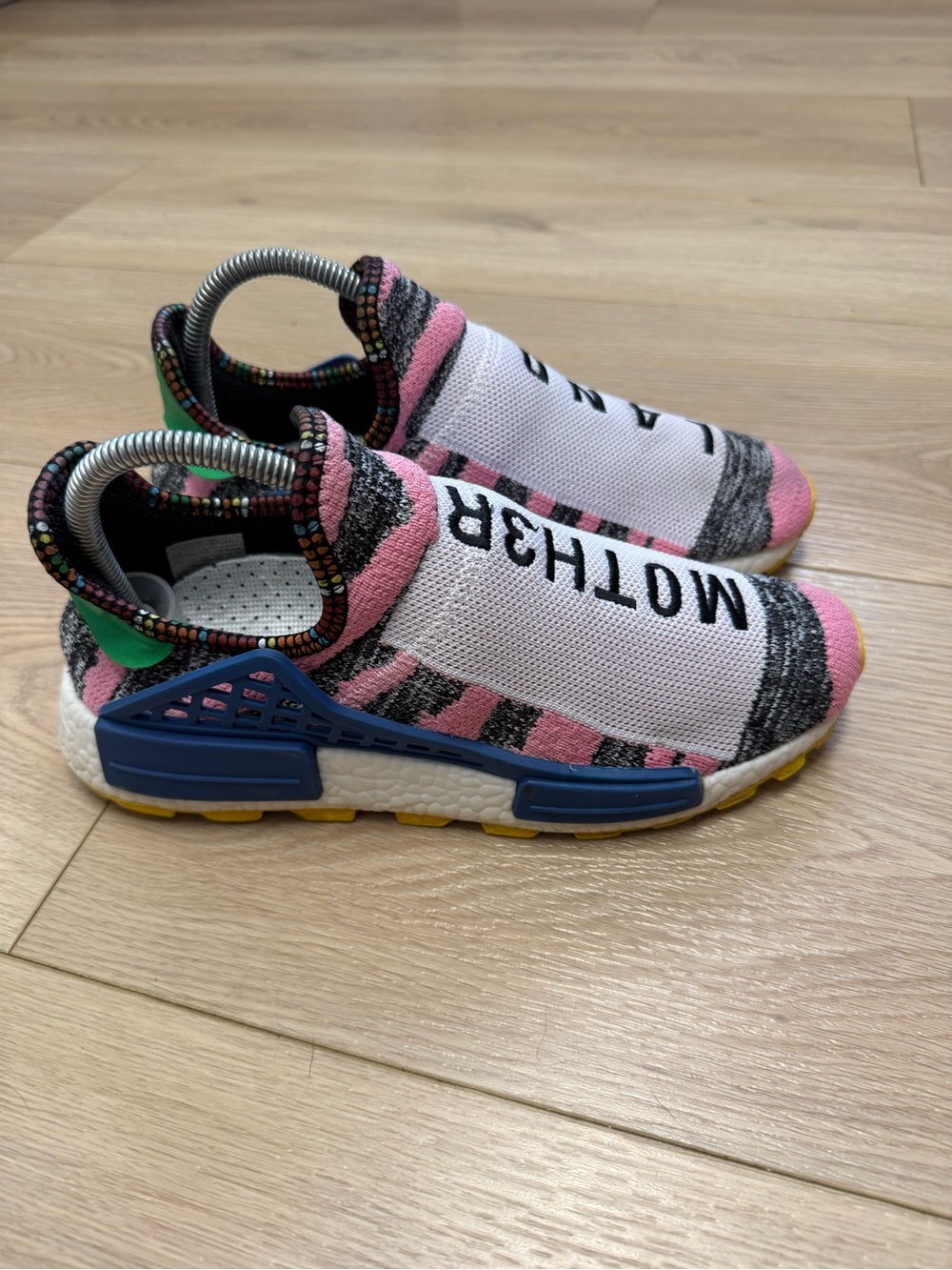 Adidas × Pharrell Williams NMD Hu Trail “Solar Pack” Running Shoes Size 7.5